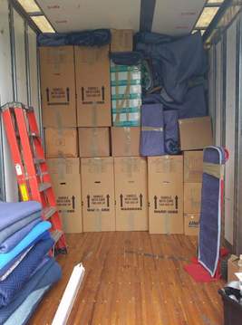packed moving truck 